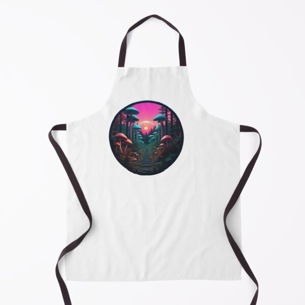 Item preview, Synthwave Magical Mushrooms in the Forest designed and sold by EmeraldCauldren.