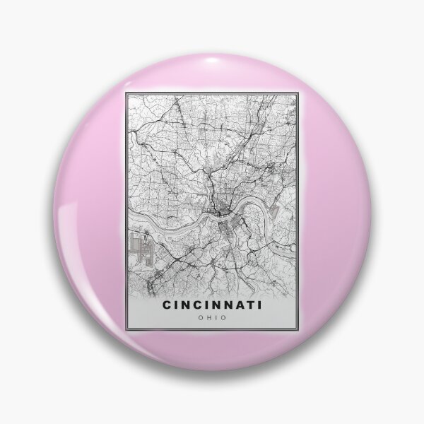 Artikelvorschau, Minimalistische Karte von Cincinnati entworfen und verkauft von Tamas Das.