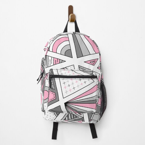Item preview, Demigirl Pride Zen Doodle Abstract Modern Gray Pink designed and sold by JoyfulJen.