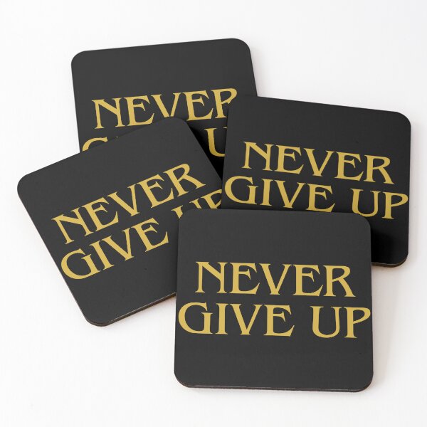 Item preview, NEVER GIVE UP designed and sold by THE OASIS.
