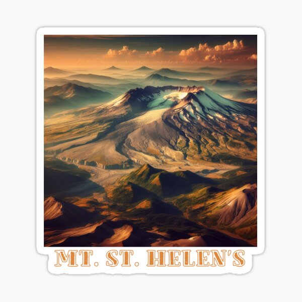 Mt St Helen’s volcano Sticker