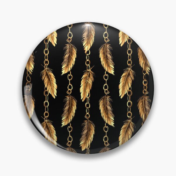 Item preview, Gold Chains and Feathers Design designed and sold by Artbyminga.