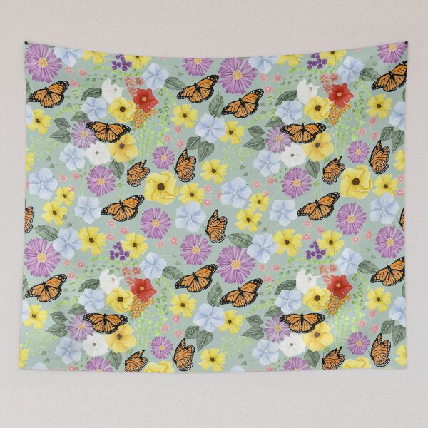 Item preview, Wildflowers of Carnarvon Gorge Sage Medium designed and sold by greenerybywendy.