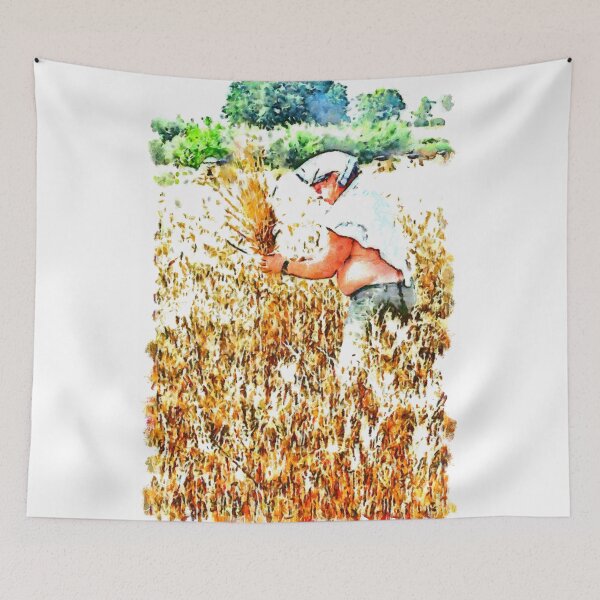 Item preview, Harvester with a bundle of wheat spikes designed and sold by Giuseppe Cocco.