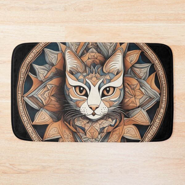 Item preview, Mandala Cat designed and sold by BloodSweatNTers.