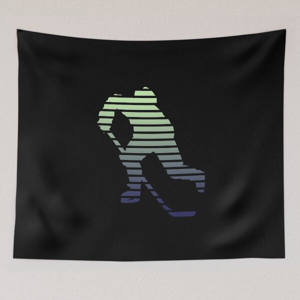 Item preview, Hockey Player Silhouette Lines Duotone Design designed and sold by Endorfin Garment.