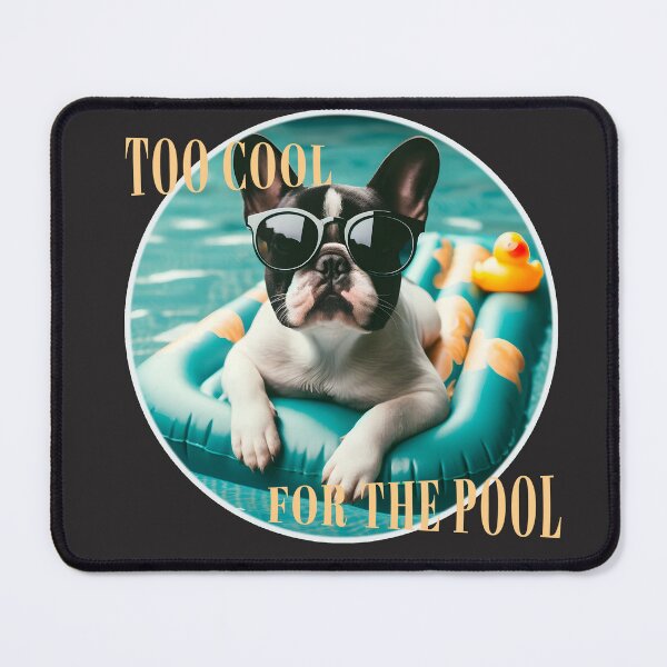 Item preview, Too Cool For the Pool Frenchie designed and sold by CaliCreatives.
