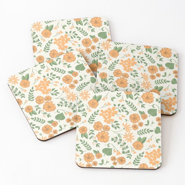 Item preview, Marigold flowers patter designed and sold by cherry-tomato.