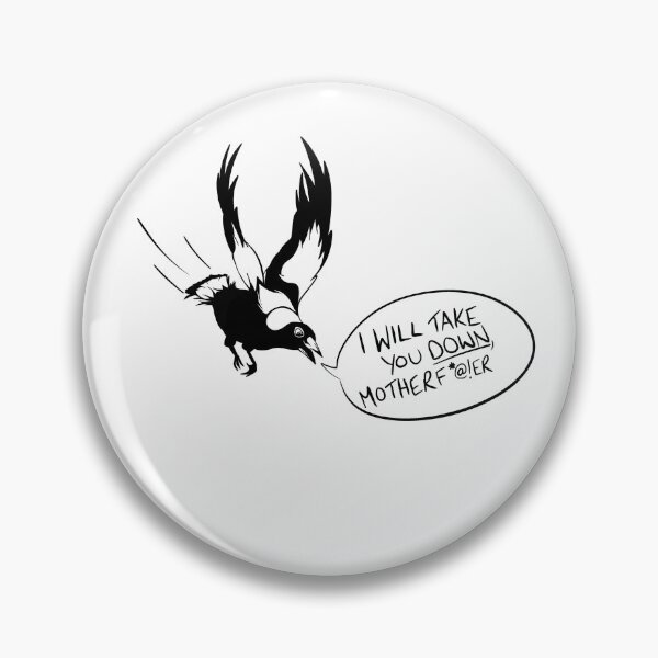 Item preview, Tama Mapgie swooping: I WILL TAKE YOU DOWN! with low tagline designed and sold by TamaMagpie.