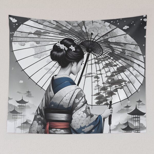 Item preview, Asian Ink Art - Geisha 2 designed and sold by Salimgor Hangaround Music.