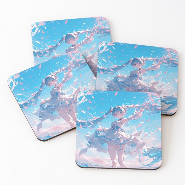 Item preview, Aesthetic Kawaii Girl Anime Japanese Colorful Wave For Gaming designed and sold by Damcoc.