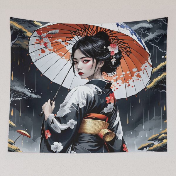 Item preview, Asian Ink Art - Geisha Anime Style 2 designed and sold by Salimgor Hangaround Music.