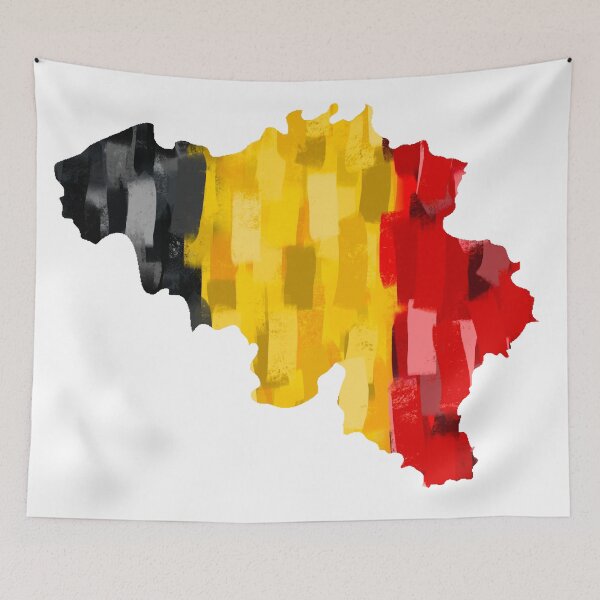 Item preview, Belgium Flag Map designed and sold by HappyAli777.