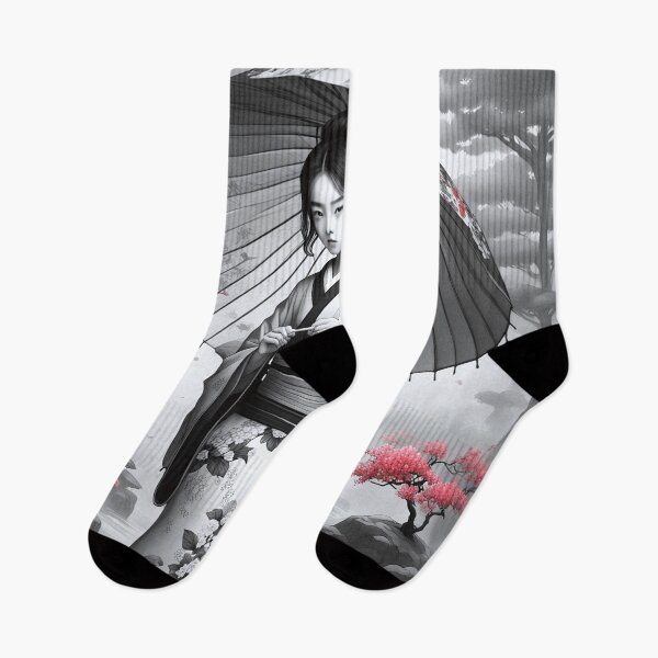 Item preview, Asian Ink Art - Geisha 3 designed and sold by Salimgor Hangaround Music.