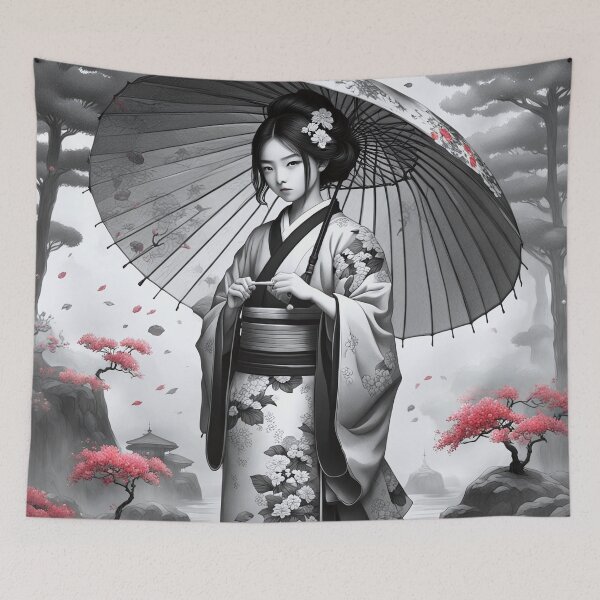 Item preview, Asian Ink Art - Geisha 3 designed and sold by Salimgor Hangaround Music.
