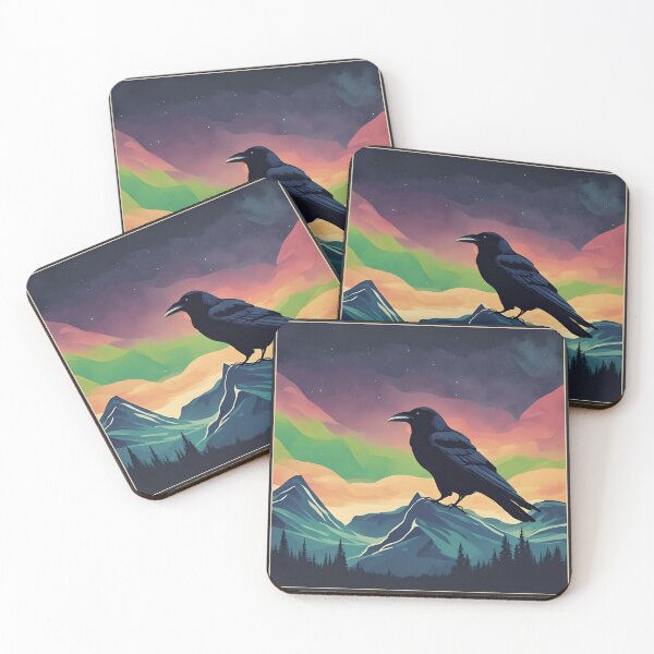 Item preview, Raven on the Mountains designed and sold by Krimmekus.