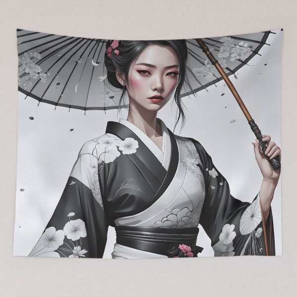 Item preview, Asian Ink Art - Geisha Portrait 2 designed and sold by Salimgor Hangaround Music.