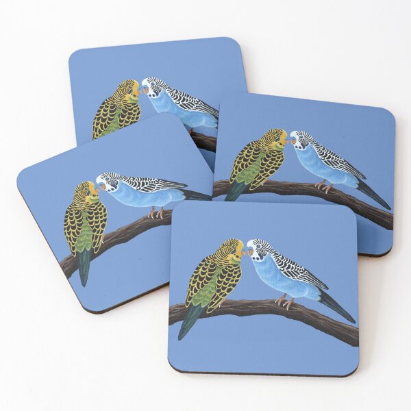 Item preview, Pair of Parakeets designed and sold by WolfySilver.