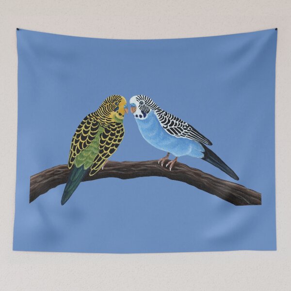 Item preview, Pair of Parakeets designed and sold by WolfySilver.