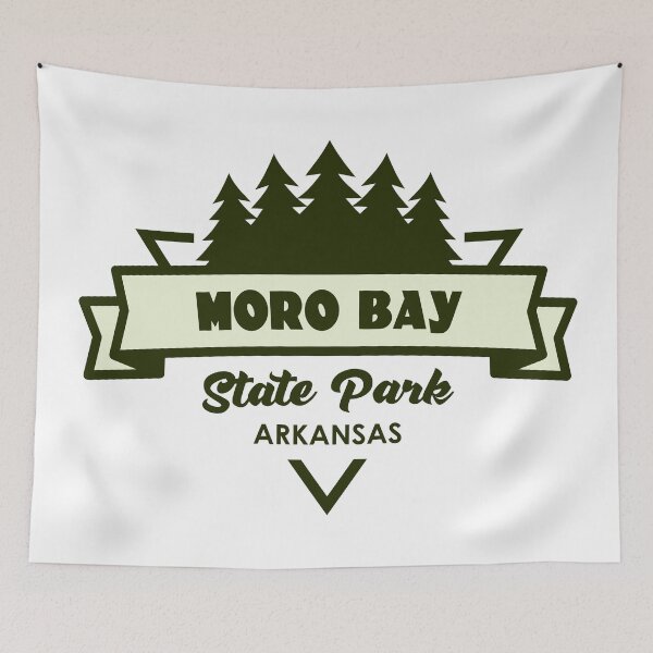 Item preview, Moro Bay State Park Arkansas Trees And Ribbon designed and sold by bivenart.