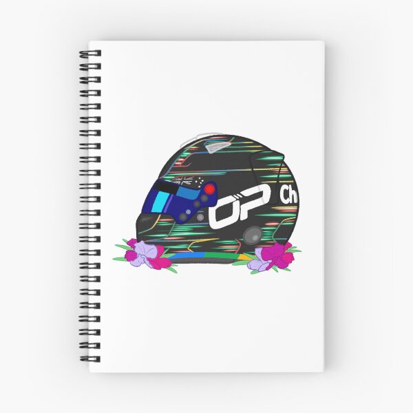 Item preview, Oscar Piastri 2023 Las Vegas Helmet With Flowers designed and sold by OriDraws.