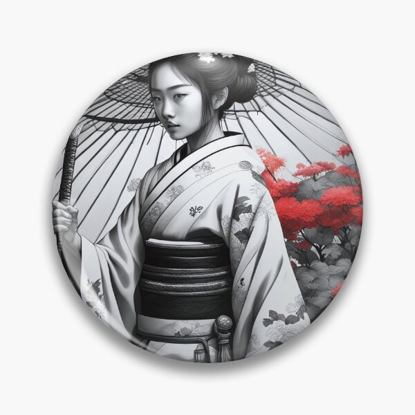 Item preview, Asian Ink Art - Geisha 4 designed and sold by Salimgor Hangaround Music.
