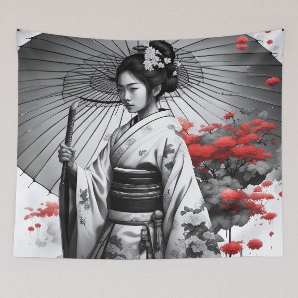 Item preview, Asian Ink Art - Geisha 4 designed and sold by Salimgor Hangaround Music.