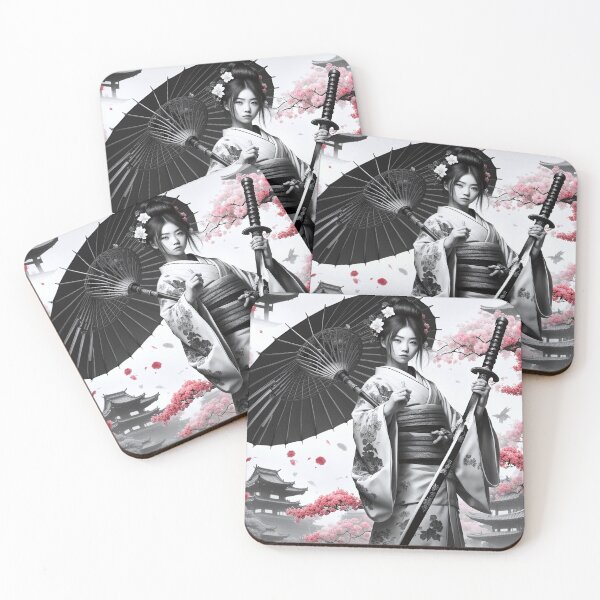 Item preview, Asian Ink Art - Geisha with Katana designed and sold by Salimgor Hangaround Music.