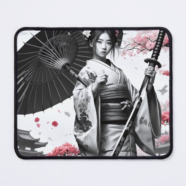 Item preview, Asian Ink Art - Geisha with Katana designed and sold by Salimgor Hangaround Music.