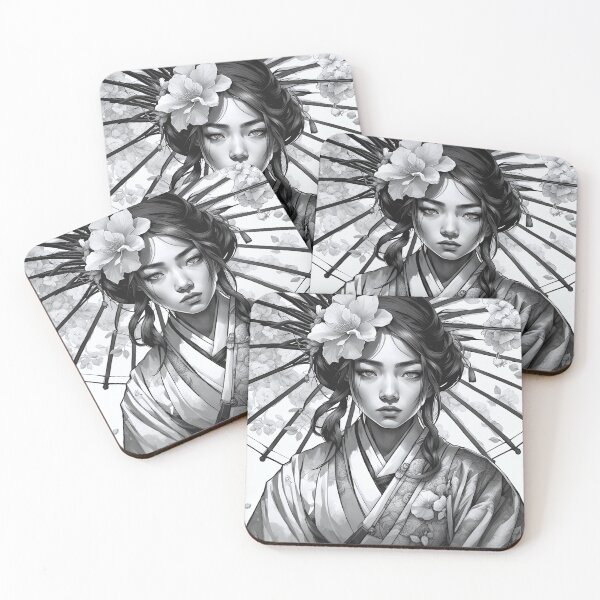 Item preview, Asian Ink Art - Geisha Portrait 5 designed and sold by Salimgor Hangaround Music.