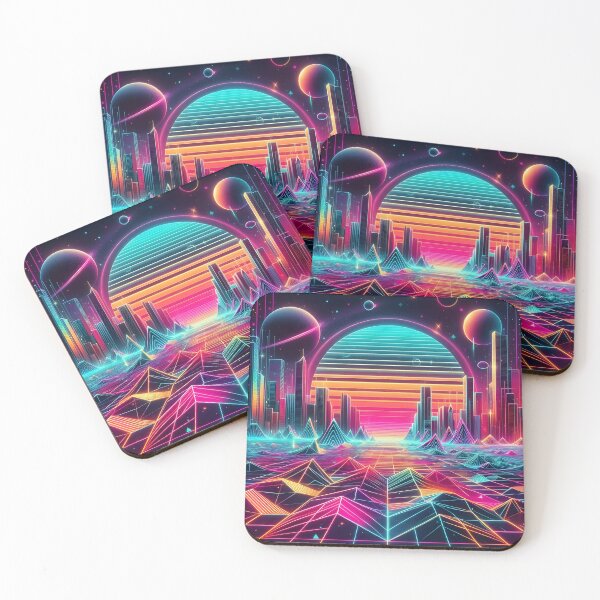 Item preview, Futuristic cityscape geometric  designed and sold by BlackCatspet1.