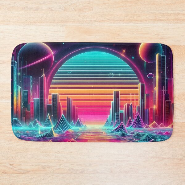 Item preview, Futuristic cityscape geometric  designed and sold by BlackCatspet1.