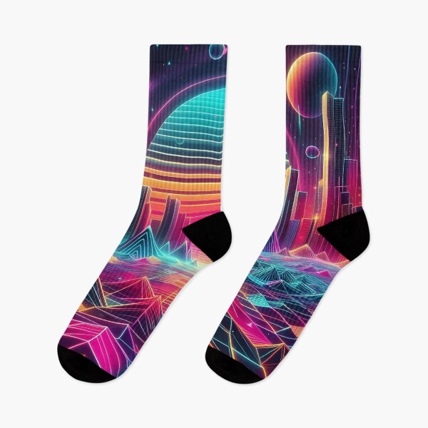 Item preview, Futuristic cityscape geometric  designed and sold by BlackCatspet1.