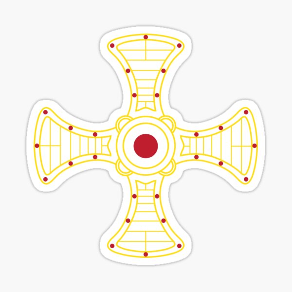 Saint Cuthbert's Cross Sticker
