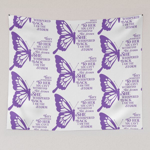 Item preview, they whispered to her you cant withstand the storm - in purple designed and sold by EvaAngel.