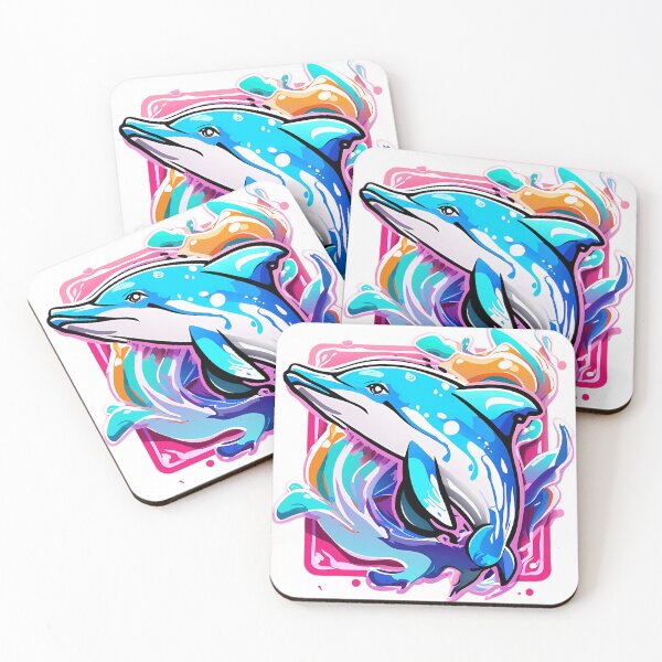 Item preview, Rainbow Dolphin: A Hand-Drawn Masterpiece designed and sold by liameutxxd.