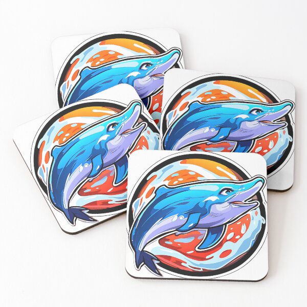 Item preview, Vibrant Dolphin Art: A Hand-Drawn Delight designed and sold by liameutxxd.