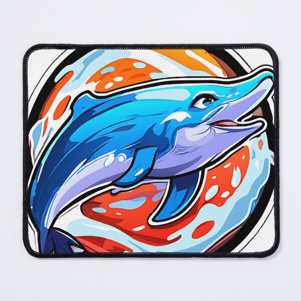 Item preview, Vibrant Dolphin Art: A Hand-Drawn Delight designed and sold by liameutxxd.