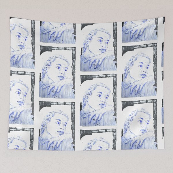 Item preview, Illustration portrait of a pretty woman with a loving look designed and sold by Arthur Loeuil.