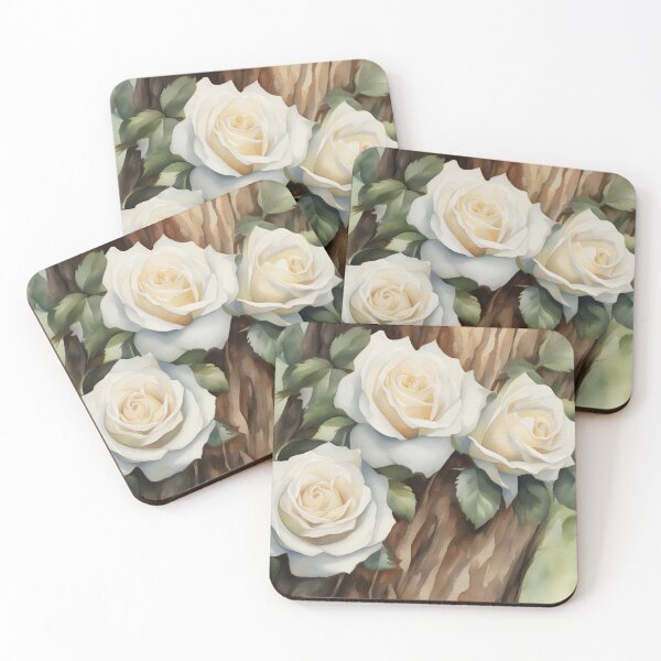 Item preview, White Roses Visiting Their Friend designed and sold by CalmnessbyChoice.