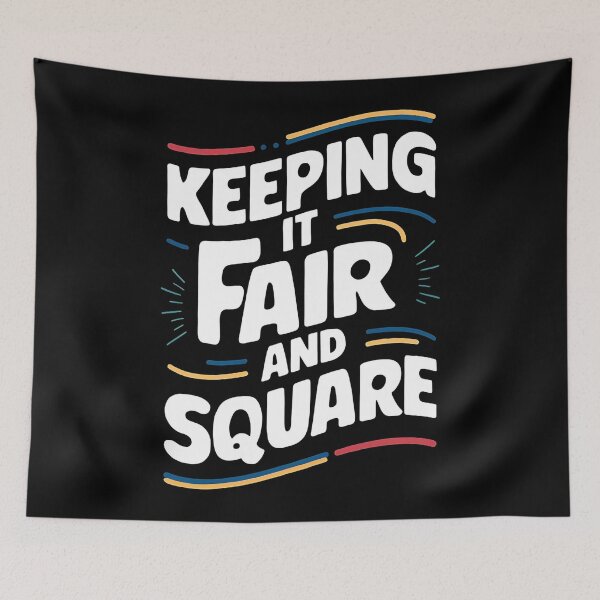 Item preview, Keeping it Fair And Square Funny Hr designed and sold by DomTeesHaven.