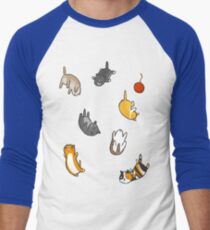 Kitten Rain Men's Baseball ¾ T-Shirt