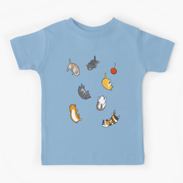 Kitten Rain Kids T-Shirt