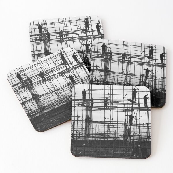Item preview, Construction workers on scaffolding designed and sold by stevanovicigor.
