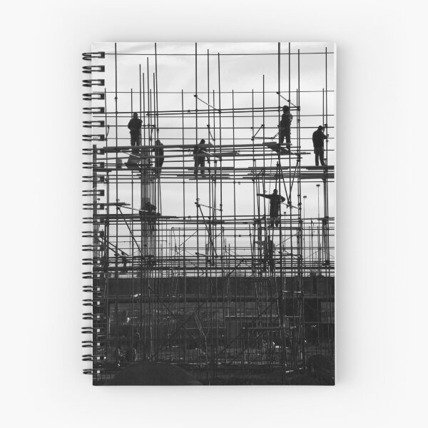 Item preview, Construction workers on scaffolding designed and sold by stevanovicigor.