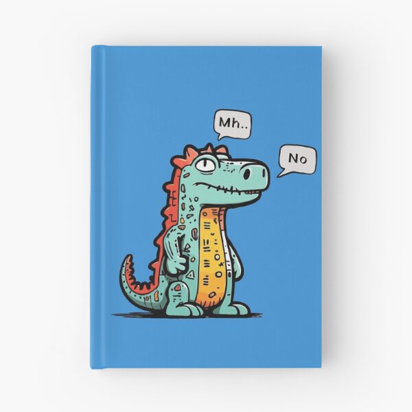 Item preview, Mh... No. - cute dinosaur cartoon thinking and disaproving, a funny designed and sold by ChuckleCharmz.