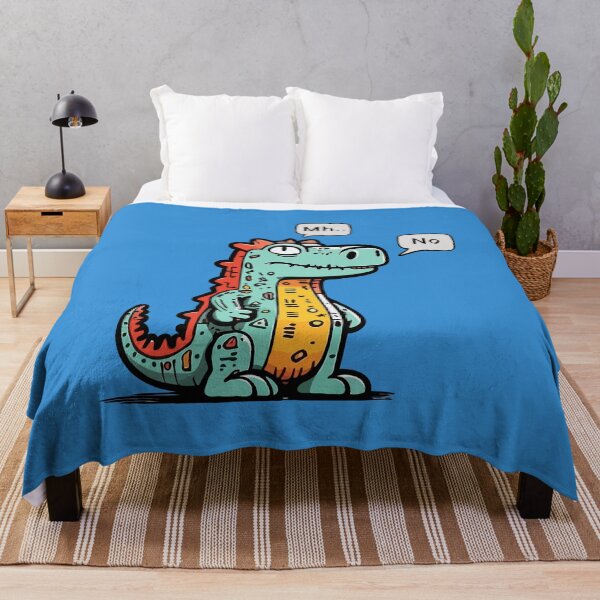 Item preview, Mh... No. - cute dinosaur cartoon thinking and disaproving, a funny designed and sold by ChuckleCharmz.