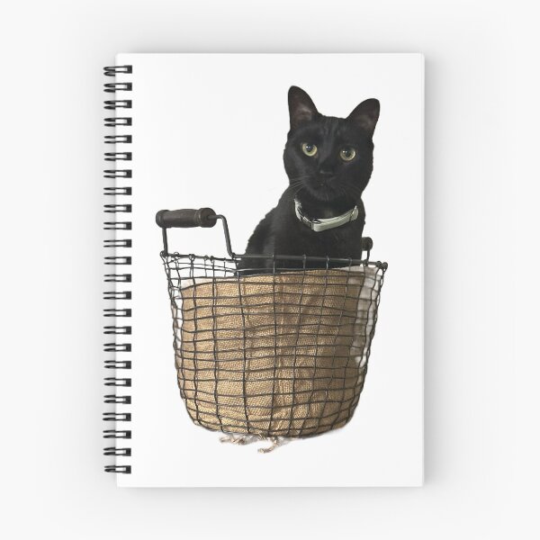 Item preview, Hallie in her basket, black cat designed and sold by Lauracolleen3.