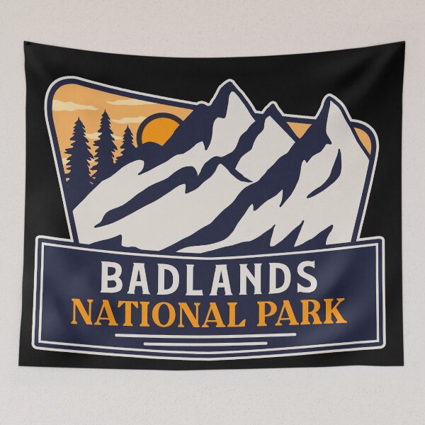 Item preview, Badlands National Park designed and sold by graphic-map.
