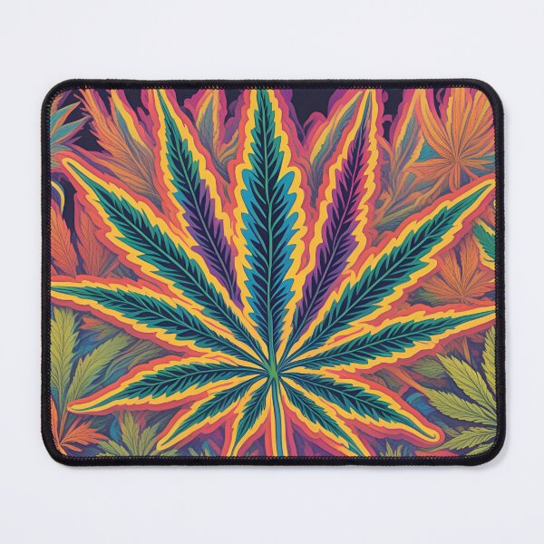 Item preview, Psychedelic weed designed and sold by RiffZoom.